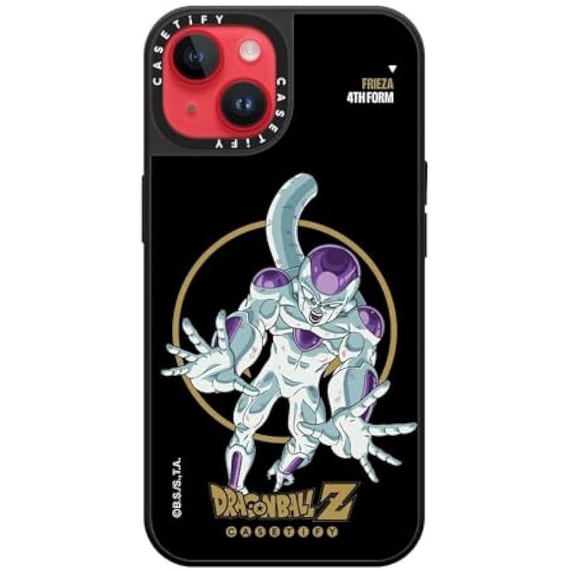 كاستيفي CASETiFY Mirror iPhone 14 Case 【Dragon Ball Colab/Reflective / 4.9ft Drop Protection/Magsafe】 - Frieza 4th Form - Silver on Black - Image 5