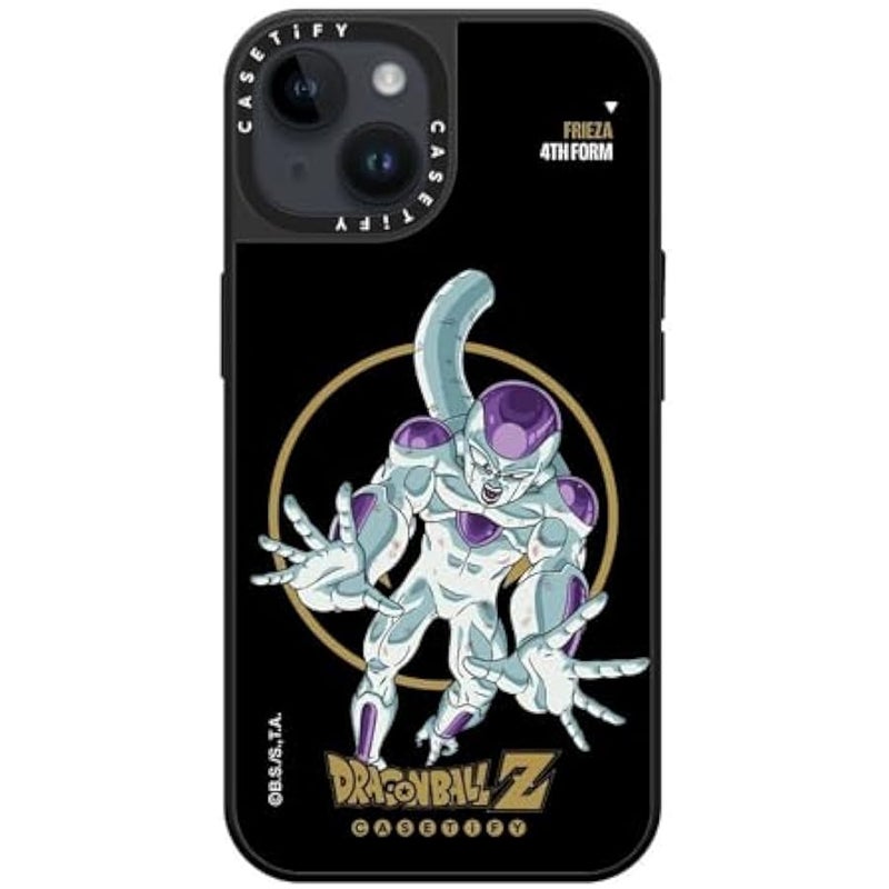 كاستيفي CASETiFY Mirror iPhone 14 Case 【Dragon Ball Colab/Reflective / 4.9ft Drop Protection/Magsafe】 - Frieza 4th Form - Silver on Black - Image 2