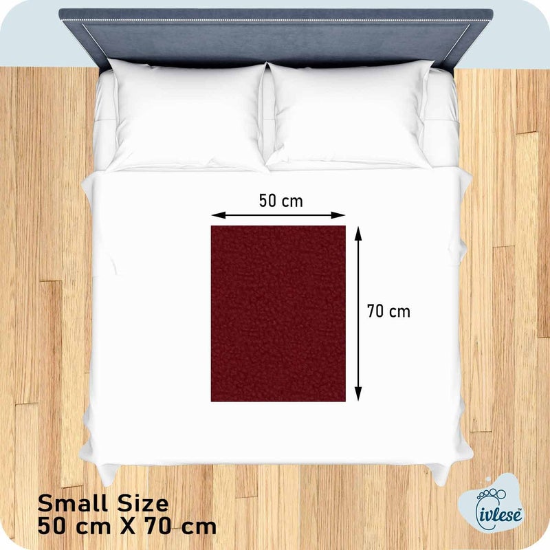 IVLESE Waterproof & Washable Baby Care Quick Dry Sheet (Small Size, Maroon Color, Pack of 2) - Image 4