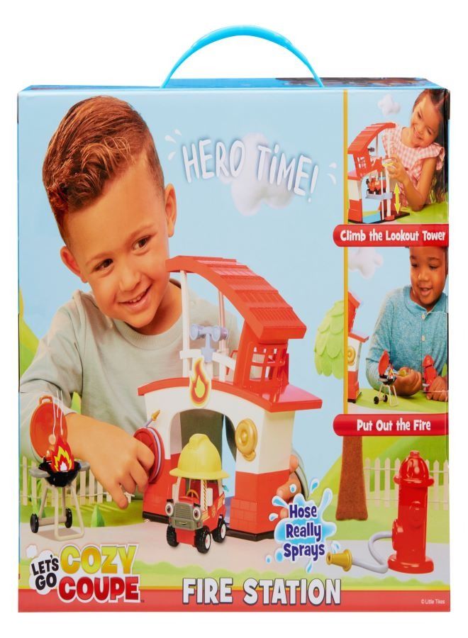Little Tikes Lets Go Cozy Coupe- Fire Station - Image 2