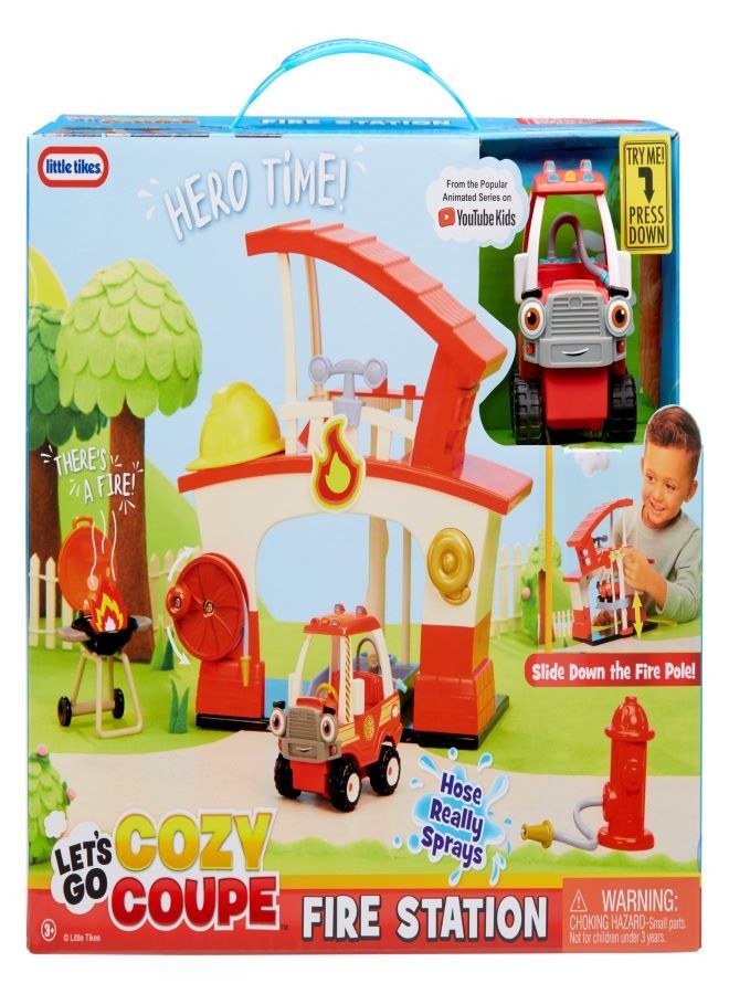 Little Tikes Lets Go Cozy Coupe- Fire Station - Image 1