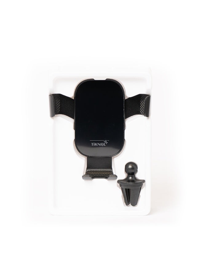 TIKNAL Car Phone Holder with Super Stable Hook Design, 360 Degree Rotation, Compatible with iPhone and Samsung - Easy Installation and Fits All Air Vents - Image 1