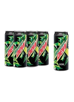 Mountain Dew Soft Drink Can, Pack Of 6, 245ml 