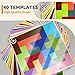 Codonen Wooden Tile Matching Memory Game for Dementia Seniors Elderly Adults 40 DoubleSided Templates Felt Divider Storage Bag Alzheimers Activity Toy RetirementHome Activity Game Kit - Image 4