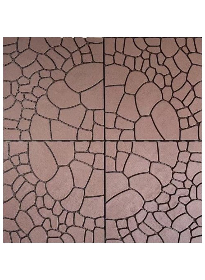 Interlocking Deck Tiles,  Patio Deck Tiles, 44 Pack Deck Tiles Interlocking Outdoor All Weather, 12"x12", 44 Sq. Ft, Highly Durable, Stylish, Non-Slip, Faster-Drying, Brown - Image 1