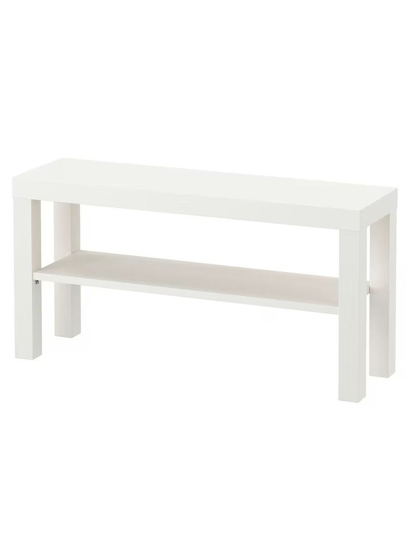 Generic Tv Bench White, For Home And Office, Easy To Match With Other Furnishings, Easy To Assemble 90x26x45 cm  - Image 1