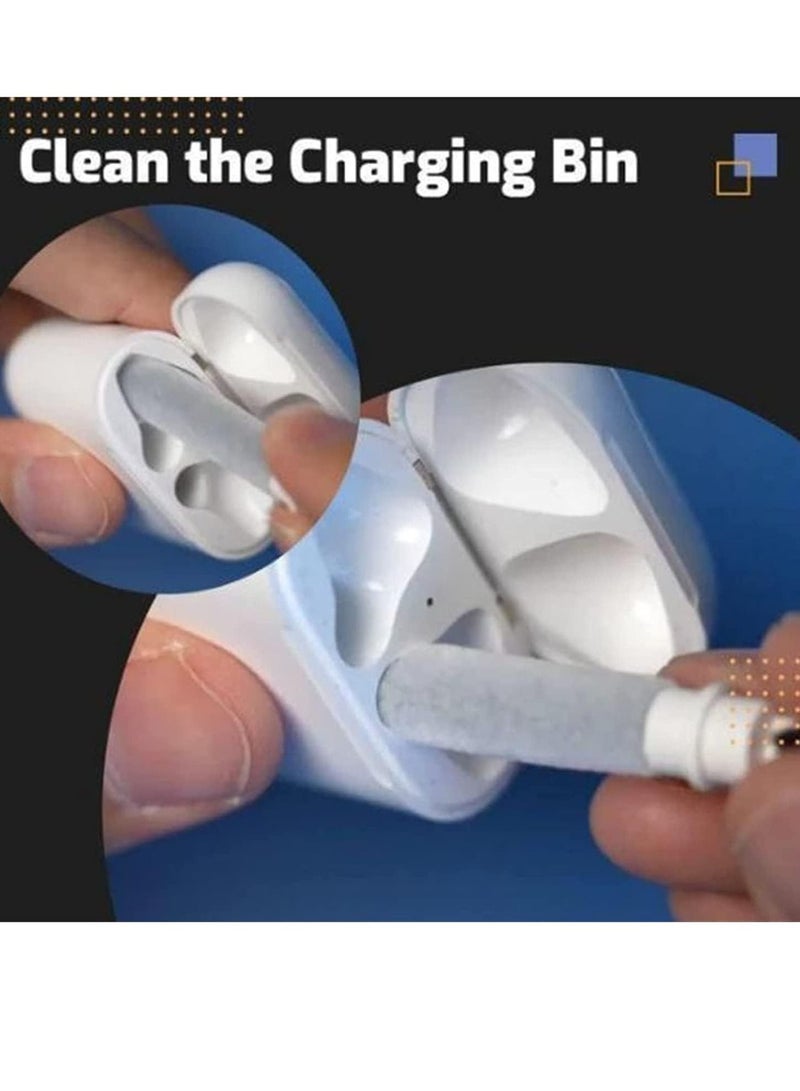 Earbuds Cleaning Pen,Earphone Brush,Bluetooth Earbuds Cleaning Pen Cleaning Brush Kit,Multifunction Durable Cleaning Pen Kit Clean Brush - Image 2