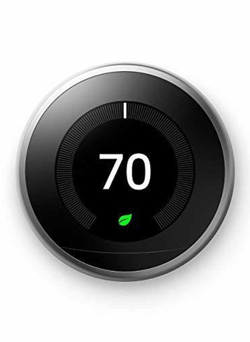 Nest Google Nest Learning UG-T3007ES 3rd Gen Thermostat - Stainless Steel - Image 1