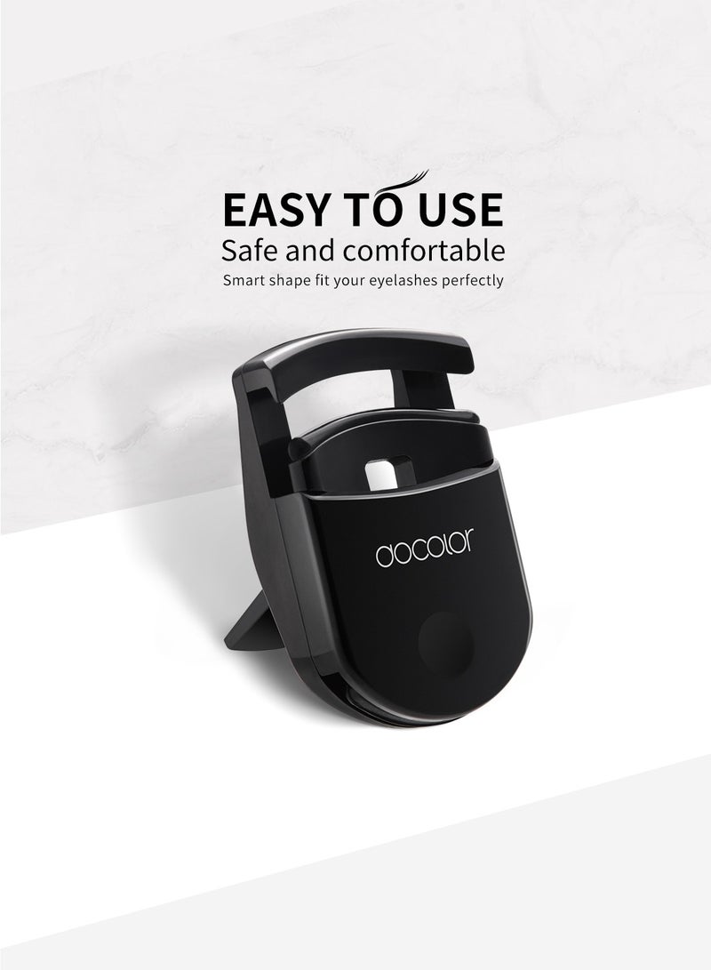 docolor Eyelash Curler, Portable Lash Curler with 1 Silicone Refill Pads Mini Eye Lashes Curlers Professional Travel Makeup Tools for All Eye Shapes  - Image 2