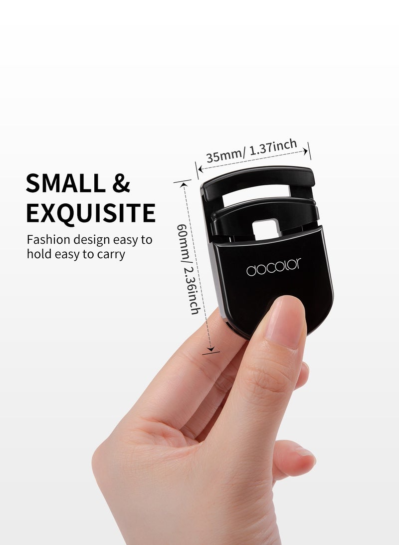 docolor Eyelash Curler, Portable Lash Curler with 1 Silicone Refill Pads Mini Eye Lashes Curlers Professional Travel Makeup Tools for All Eye Shapes  - Image 5