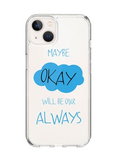 Classic Clear Case for Apple iPhone 15 Hybrid Soft Case Flexible Edges Anti Drop TPU PC Gel Thin Transparent Cover [ Designed for Apple iPhone 15 ] - Maybe Okay