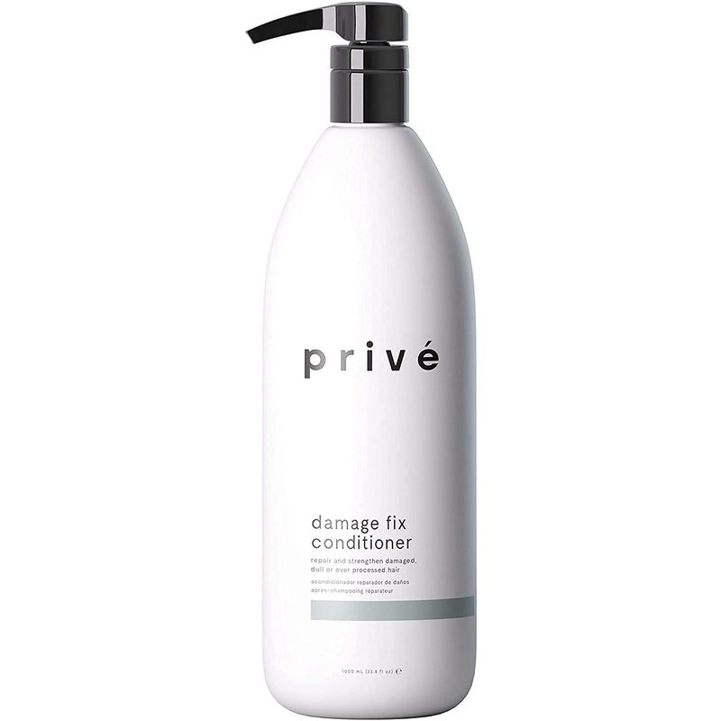 PRIVE Priv Damage Fix Hair Conditioner for Damaged Dry Hair  Hydrating Conditioner for Women  Repair Treatment with Jojoba Baobab  Kukui Oil to Help Rebuild Elasticity  Restore Softness 338 oz