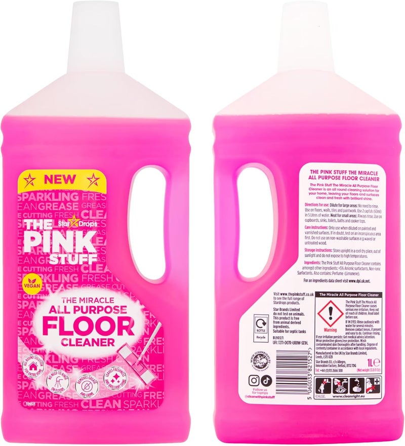 Stardrops Star Drops The Pink Stuff All Purpose Floor Cleaner 1 Litre - Image 2