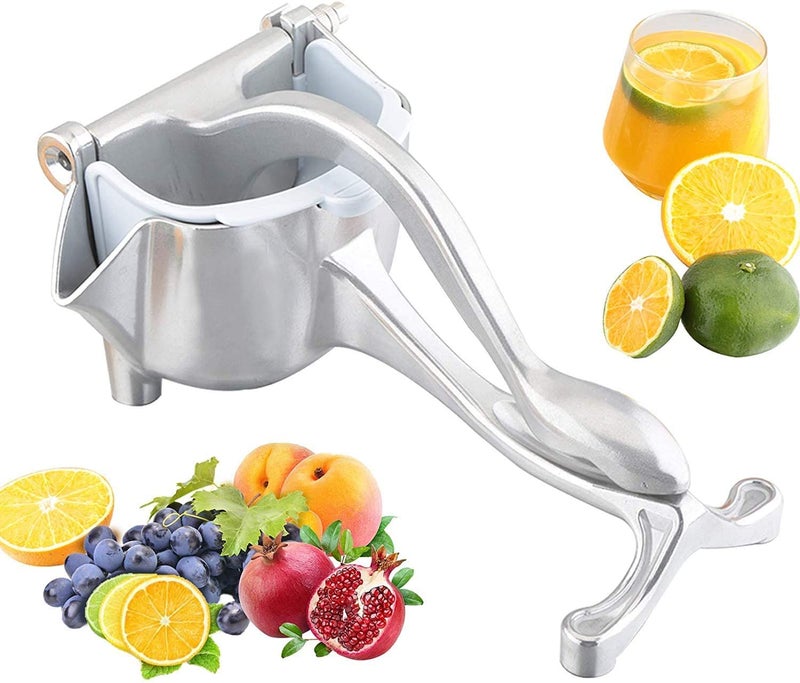 SOLINO Aluminum Alloy Heavy Grade Manual Fruit Juicer Hand Press Kitchen with Teflon CoatingOrange Lemon Lime Pomegranate Hand Juicer Squeezer Portable Juice Presser Juice Maker - Image 1