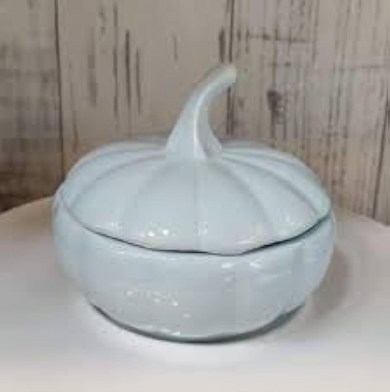 طاجن وأوعية من البورسلين للمطبخ (طاجن فلفل بورسلين أزرق فاتح)