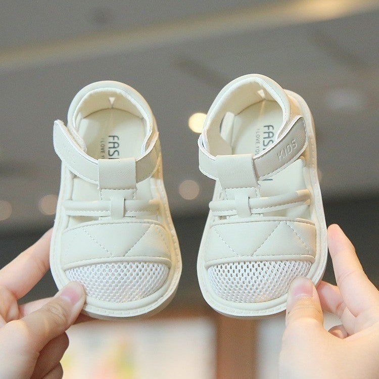 Summer Baby Shoes Simple Baby Girl 1-3 Years Old Baotou Sandals Toddler Shoes Baby Soft Bottom Boys Beach Shoes Batch - Image 3