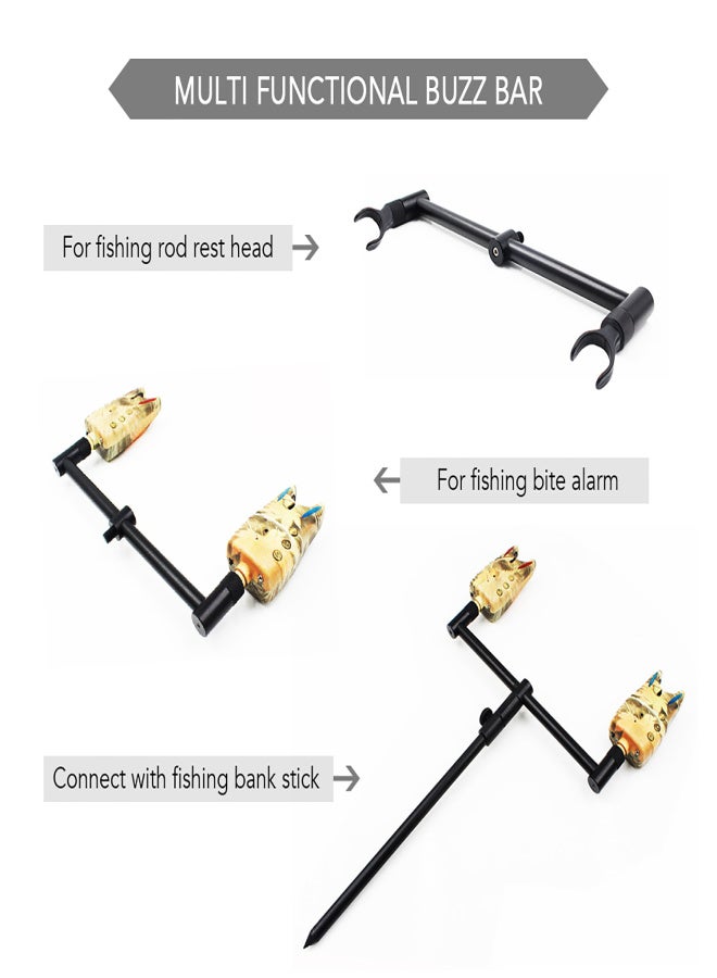 COONOR Carp Fishing Buzz Bars Fishing Rod Holder Fishing Pole Rest Fishing Alarm Rest - Image 2