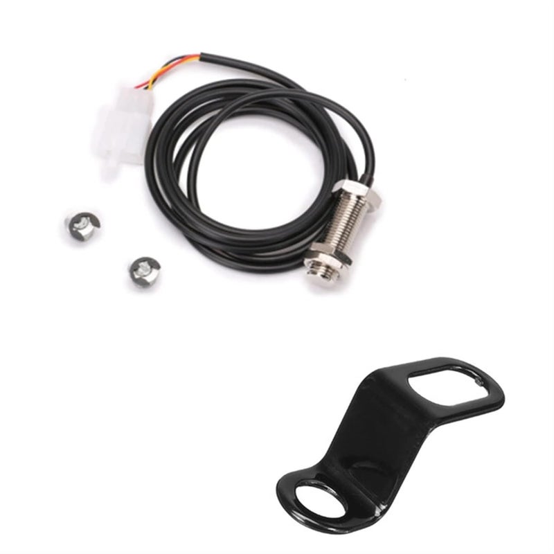 DEMULAX Motorcycle Speedometer Cable Sensor with Bracket