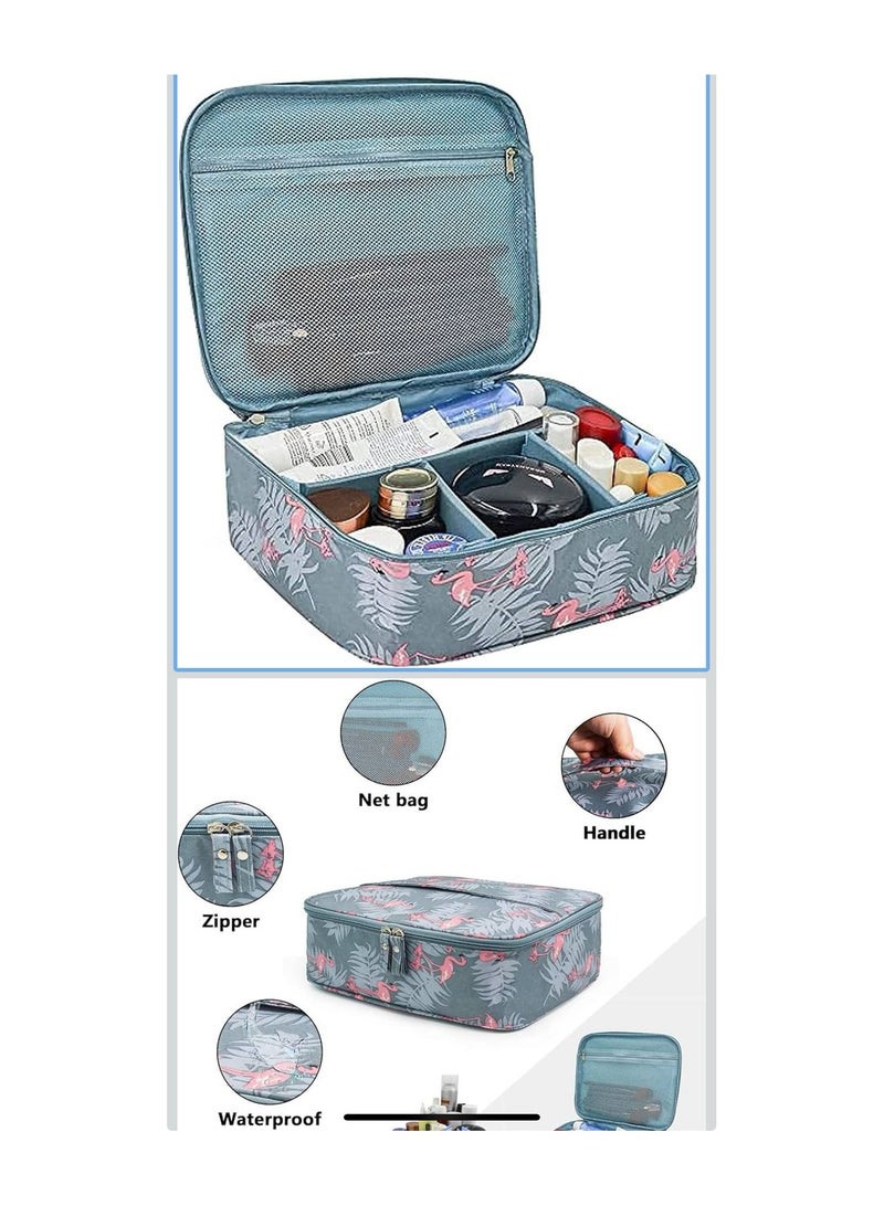 حقيبة تنظيم مستحضرات التجميل وأدوات الزينة و اغراض اخري للسفر شكل عشوائي - Image 4