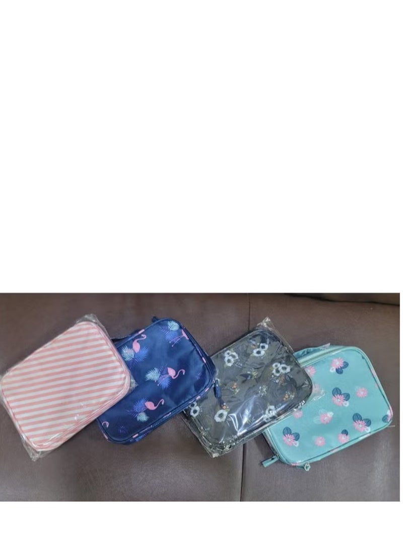 حقيبة تنظيم مستحضرات التجميل وأدوات الزينة و اغراض اخري للسفر شكل عشوائي - Image 3