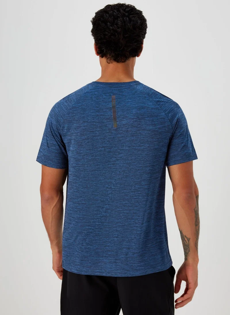 Matalan Souluxe Navy Two Tone T-Shirt