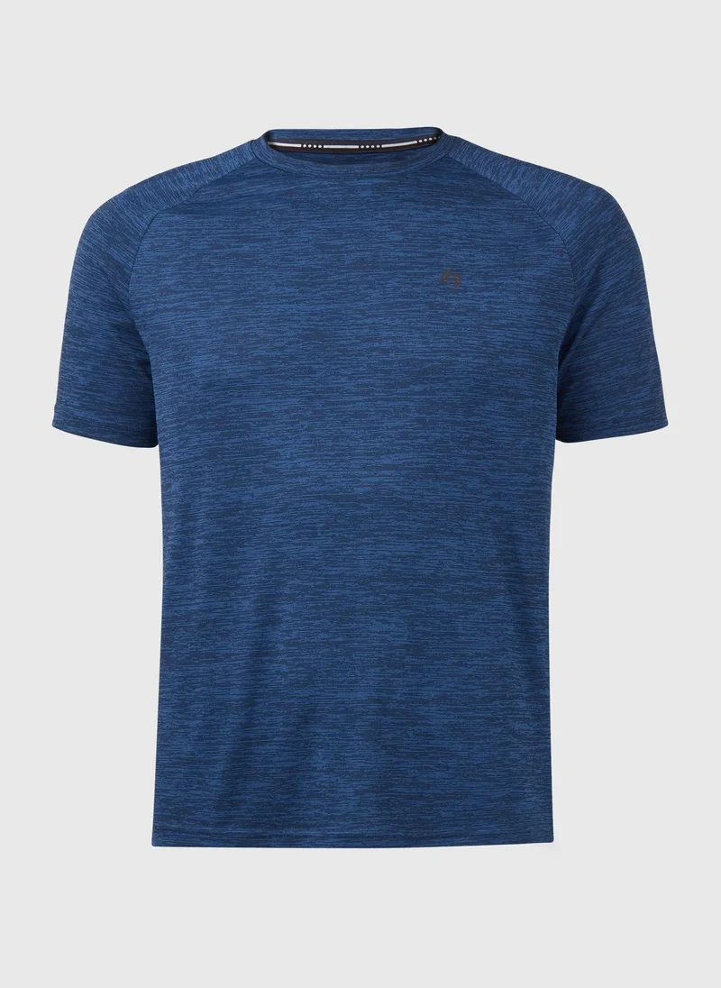 Matalan Souluxe Navy Two Tone T-Shirt