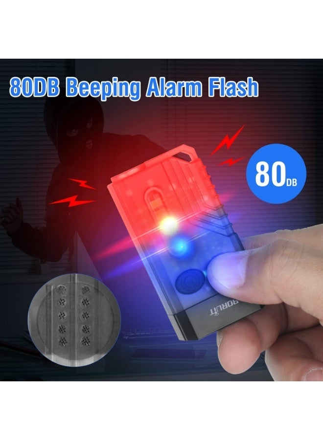 BORUIT V10 Ultra Powerful Rechargeable LED Torch 1000LM, Mini Keychain Flashlight with Magnet, 365NM UV Torch, 14 Modes IPX4 Waterproof, USB C Portable Flashlight - Image 3