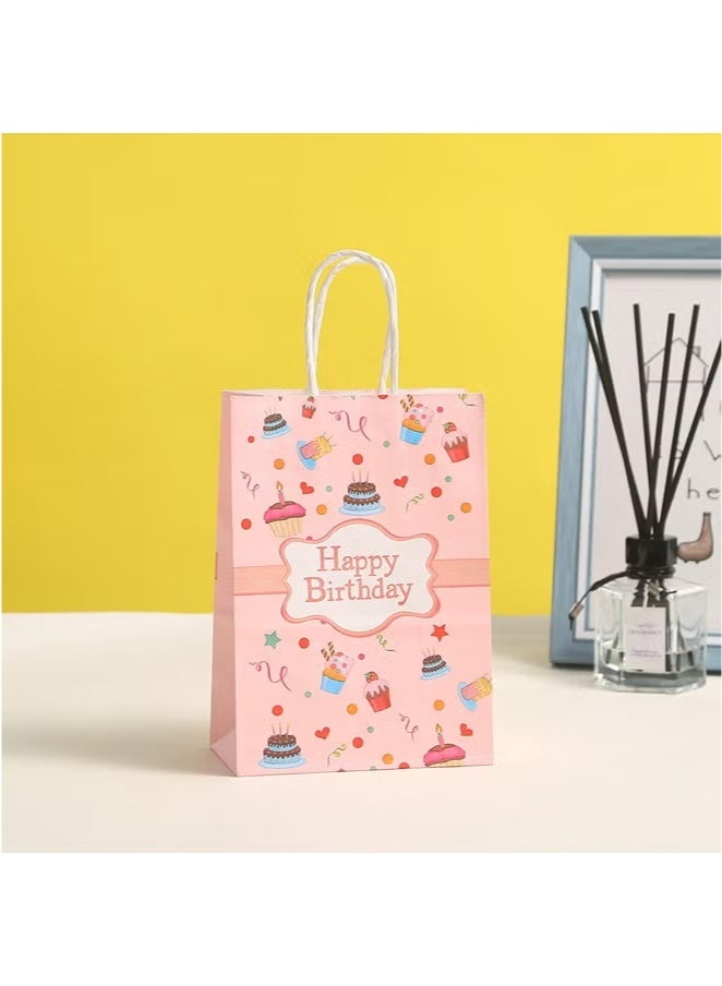12 Pieces Party Favor Bags,Shopping Bag,Party Bags For Kids, supplies Snack candy Gift Bag Food Bags,Double-Sided Bags For Birthday Wedding Celebrations Party Favors 21*16*8 - Image 4