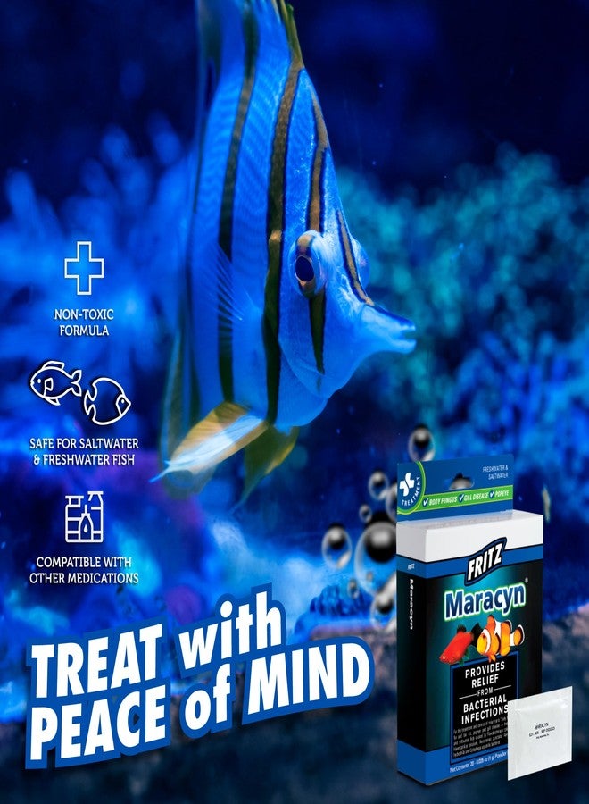 فريتز أكواتيكس فريتز ماراسين - لعلاج البكتيريا موجبة الجرام في المياه المالحة والعذبة، بما في ذلك بكتيريا جيلاتينية وبوباي وغيرها - عبوات سهلة الاستخدام، 20 عبوة - Image 4