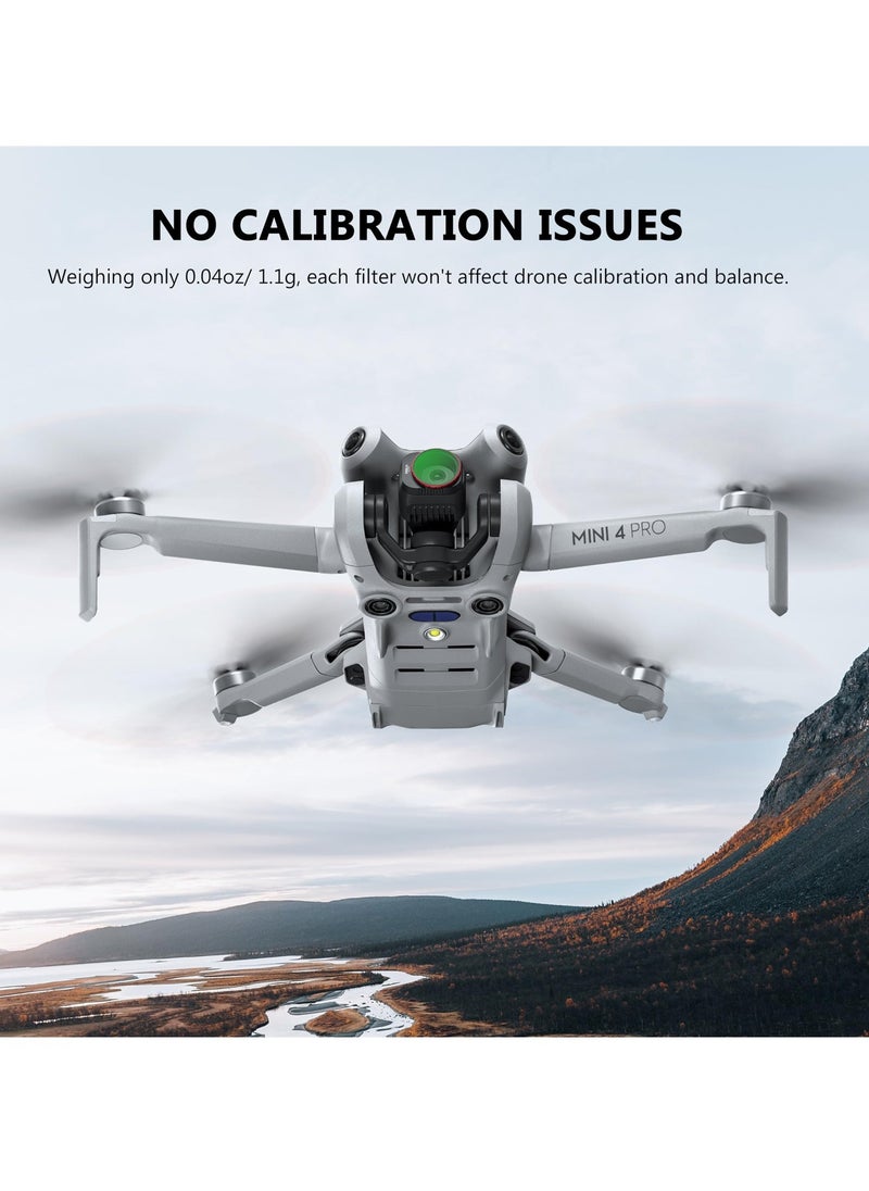 Mini 4 Pro Filters, Multi-Coated ND Filters Set for DJI Mini 4 Pro Drone Accessories, 6-Pack Includes ND8, ND16, ND32, ND64, ND256, and CPL Filters  - Image 4