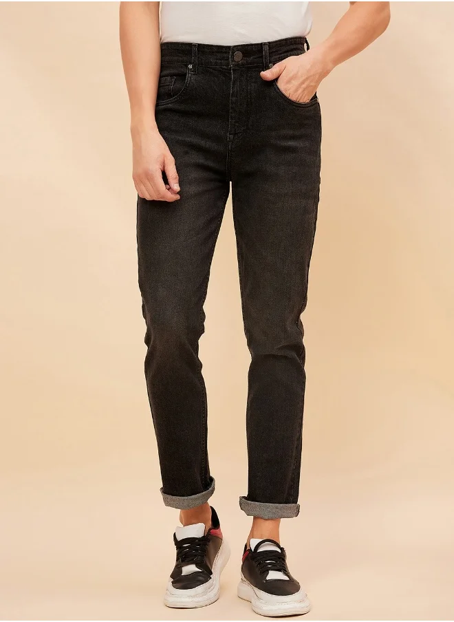 HIGH STAR Mens Black Jeans