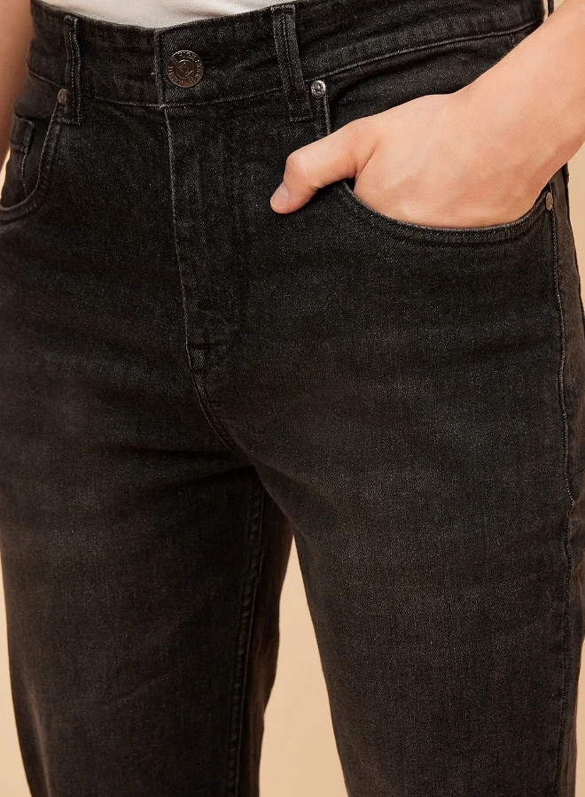 HIGH STAR Mens Black Jeans
