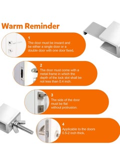 General Portable Door Locks, Hotel Locks for Doors Traveling Home Security Doors, Lockers, Security Devices Hotel Rooms for Travelers Secure Privacy School Apartment Dormitory College  - Image 5