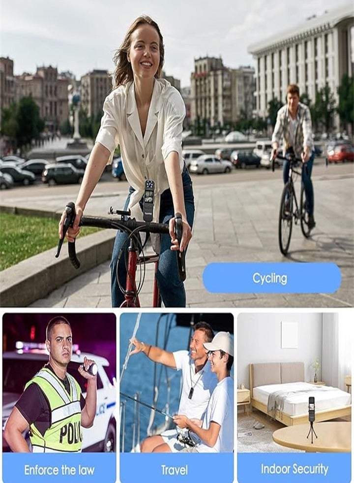 Mini body camera with 128GB, with audio and video, 1080P WiFi body camera, wearable body camera, portable small body camera, personal wearable camera - Image 2