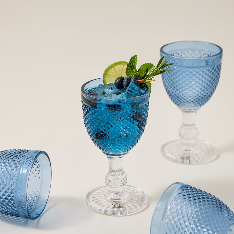 La Mesa 4 Piece Glass Stem Goblets - Image 1