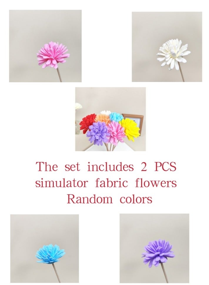 Flower Reed Diffuser Set Scent Diffuser With Sticks Home Fragrance Flower Diffuser For Home Office Bathroom Shelf Decor Salvia Scent 100 ml - Image 3