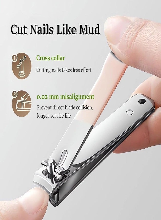 KRUPAVI Nail Cutter Clippers Set, Large Toe Nail Clippers Kit, Ultra Sharp Stainless Steel Cutter for Thick Finger Nail, 4 Pcs set for men women adult nail cutter set for Thick Toenails & Nails(Multi) - Image 3