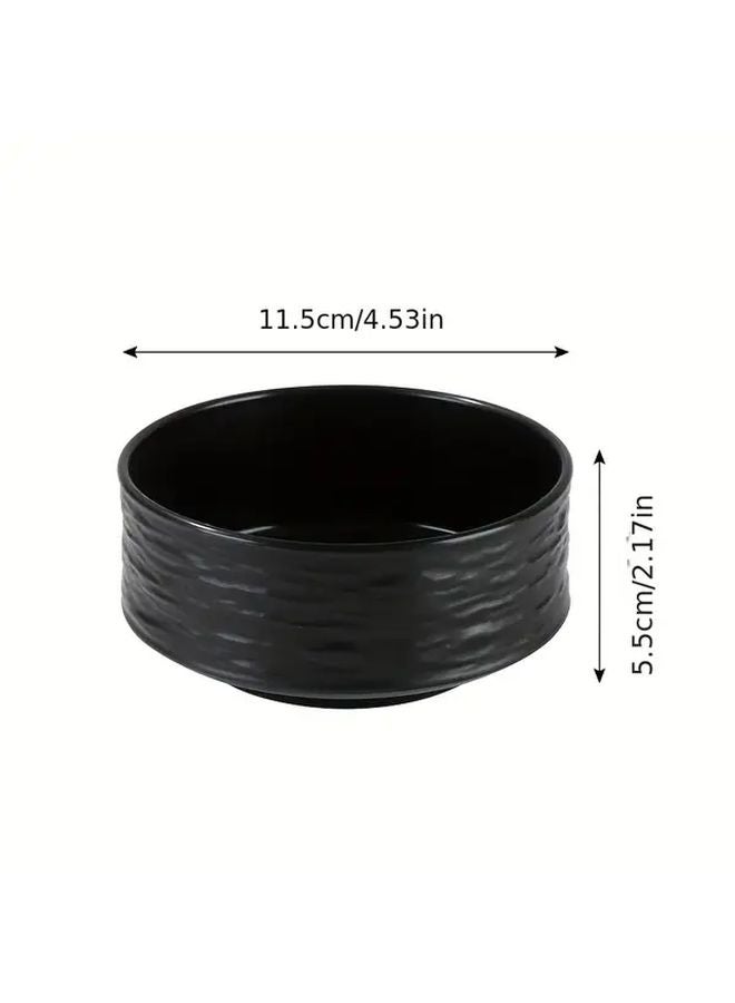 Black Rock Pattern Bowl High End Rice Soup Salad Grain Bowl - Image 3