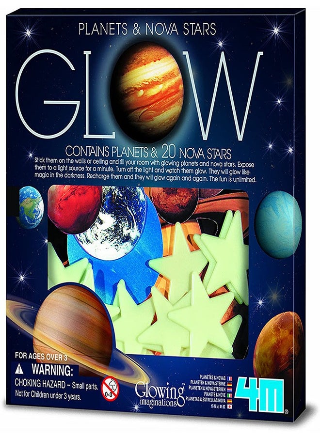4M - Glow Planets & Nova Stars 20pcs in Box - 5635