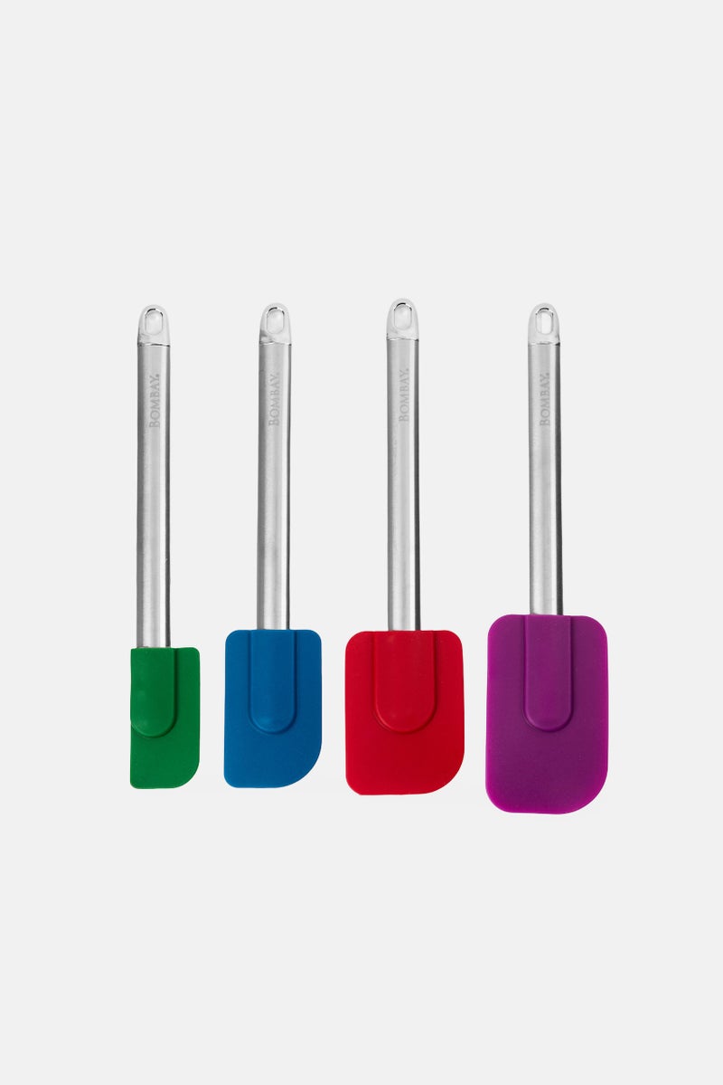 Bombay 4 Pieces Stainless Steel Spatula, Multicolor - Image 1
