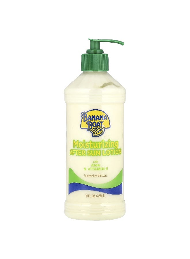 BANANA BOAT Banana Boat, Moisturizing After Sun Lotion with Aloe & Vitamin E, 16 fl oz (473 ml) - Image 1