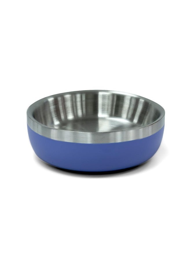 Zigly Lifestyle Meow Dish Double-Walled Cat Bowl - Whisker-Friendly, Anti-Slip Feeding Bowl for Cats, Voilet - Image 3