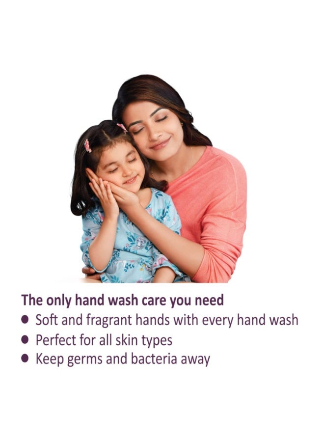 Santoor Crème Handwash 650ml, Pack of 2 with Touch of Lotion| Made with Berries & Tulsi| Rich Lathering Formula with Anti-Bacterial Properties| Soft on Hands| Soothes & Hydrates Skin - Image 3