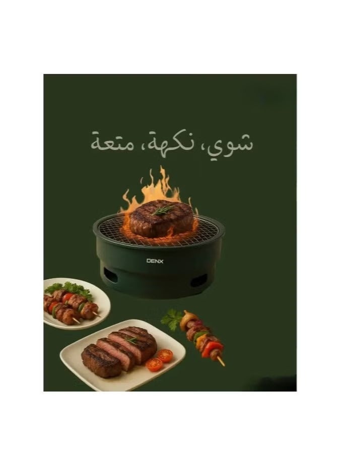 دينكس شواية كهربائية – شواية شواء داخلية بدون دخان بسطح غير لاصق وتسخين عالي الكفاءة وسهلة التنظيف - Image 3