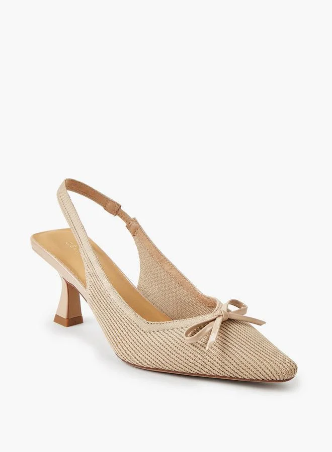 Celeste Women Slingback Flared Heel Shoes