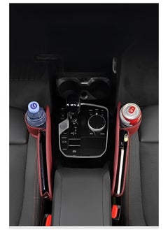 REOCLE 2 Pack Car Seat Gap Filler Organizer Automotive Front Seat Storage with Cup Holder Auto Console Side Extra Storage Boxes Seat Side Storage Passenger Side & Driver Side  - Image 4