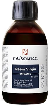 Naissance Organic ColdPressed Neem no 235 225ml Pure Natural Unrefined Certified Organic Vegan No GMO - Image 1