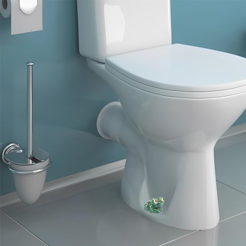 ZLHETWT 2Pcs Ceramic Toilet Bolt Caps, Fun Frog Toilet Bolt Covers, Ceramic Toilet Bolt Covers, Cute Funny Frog Toilet Bolt Covers Toilet Bolt Decorative Caps Easy Installation for Bathroom Decor Gift - Image 4