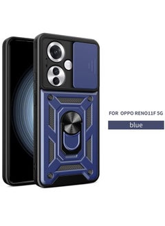 Generic Shield Full Protection Case With Metal Ring &Slide Camera Cover For Oppo Reno 11f  - Image 2