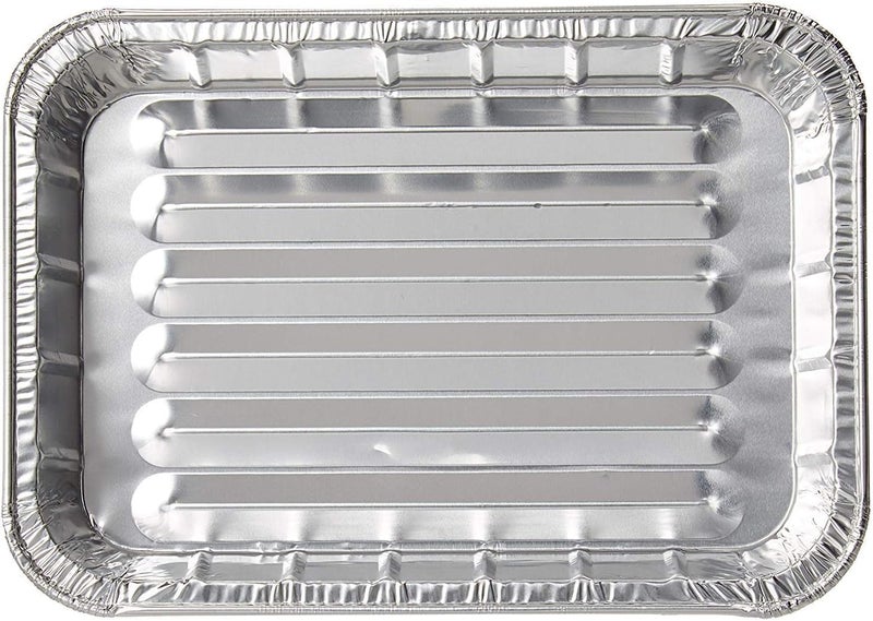 DCS Deals Pack of 25 Disposable Aluminum Foil Toaster Oven Pans - Mini Broiler Pans | BPA Free | Perfect for Small Cakes or Personal Quiche | Standard Size - 8 1/2" x 6" - Image 3